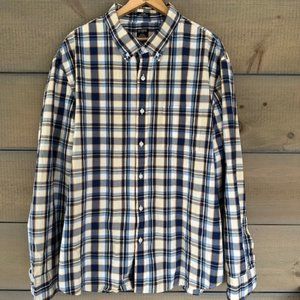 J. Crew Flex Fit Men's Long Sleeve button down shirt - plaid - Size XXL